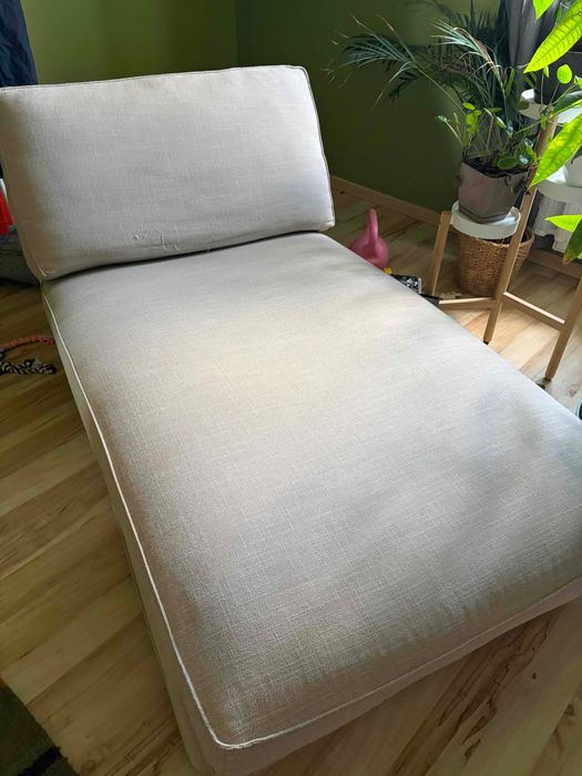 Szezlong IKEA w dobrym stanie, jasny beżowy, leżanka, moduł sofy