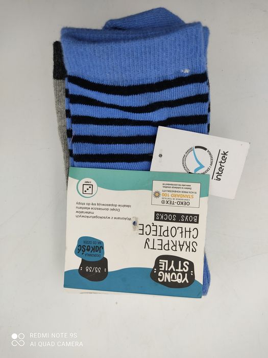 Skarpety chłopięce 3 pak 35/38