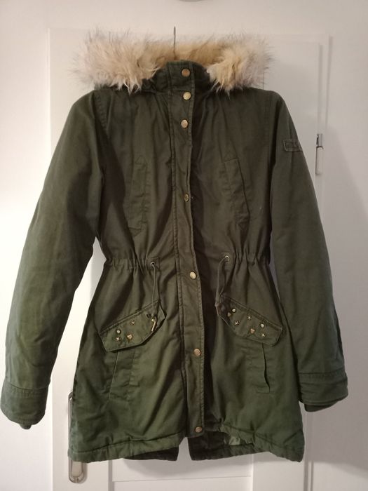 Kurtka parka,rozm M/ L kolor khaki GIRLS united,100% cotton,