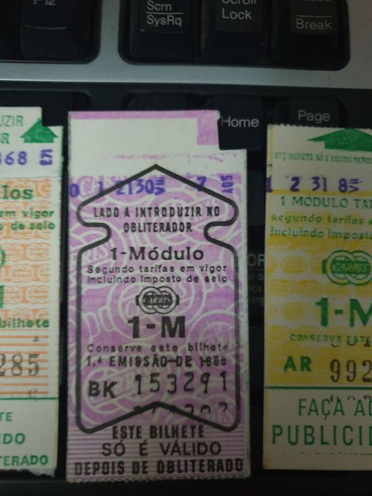 Bilhetes de autocarro CARRIS
