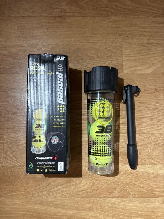 Pascal Box 3B – Carregador de Pressão para Bolas de Padel/Ténis