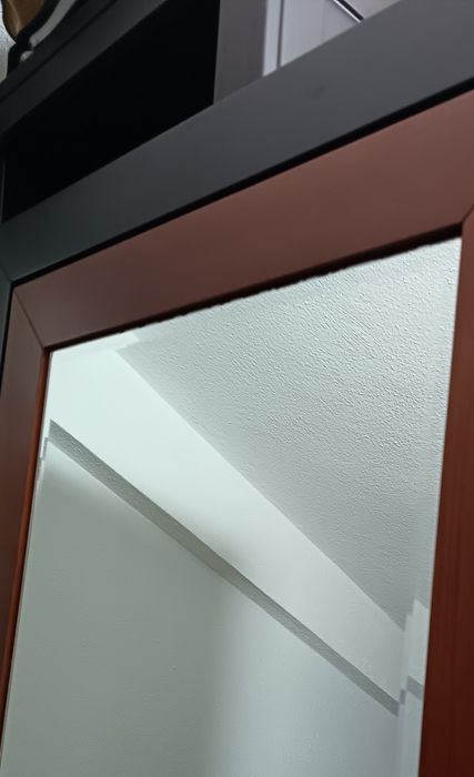 Espelho de madeira maciça wengue 180cmx80cm