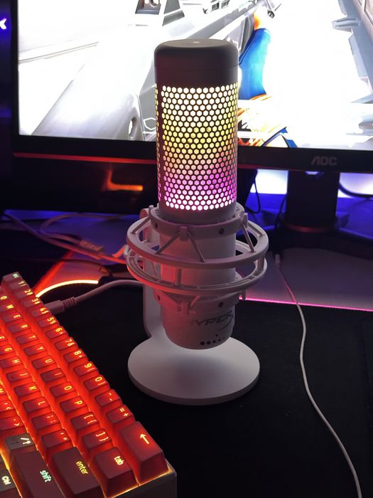 Mikrofon Hyper X Quad Cast S Przewodowy  Biały