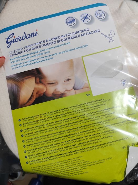 Almofada berço, cama de grades e alcofa