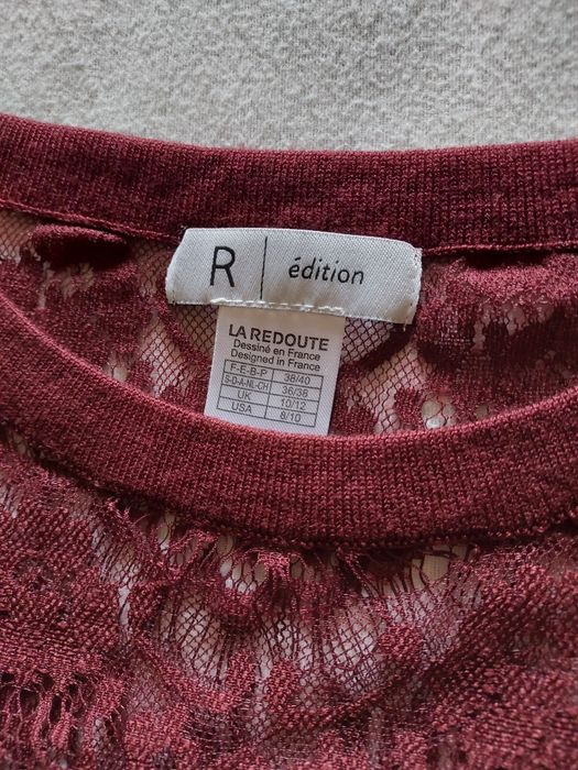 Camisola Bordeaux c/ Renda, TM