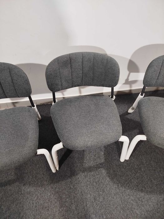 4 Cadeiras Lounge FelizJolien Lounge Chair Cinzenta Preta Nova