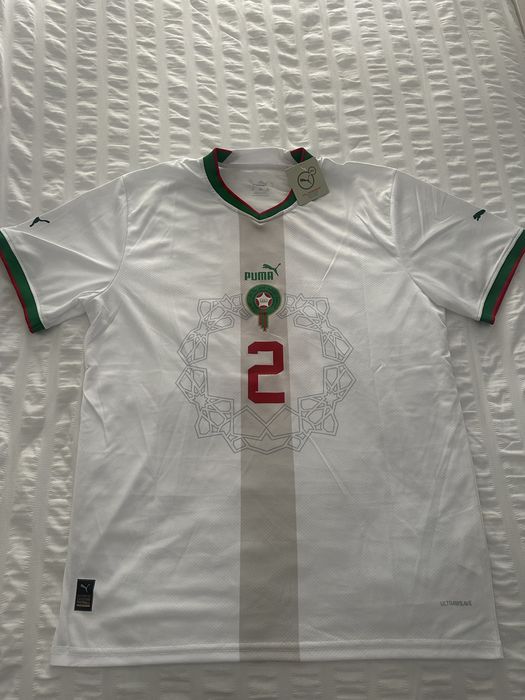 Camisola Equipamento T-shirt Futebol Marrocos Puma Hakimi Nova