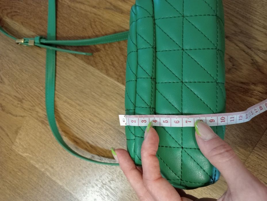 Torba zielona pikowana ZARA