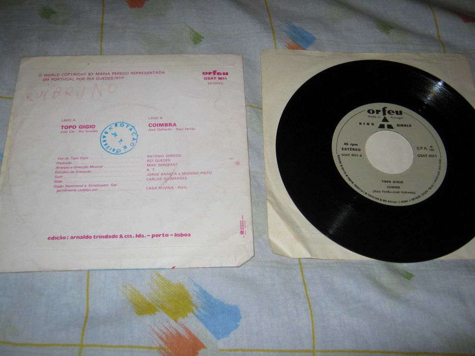 Topo Gigio vinil single