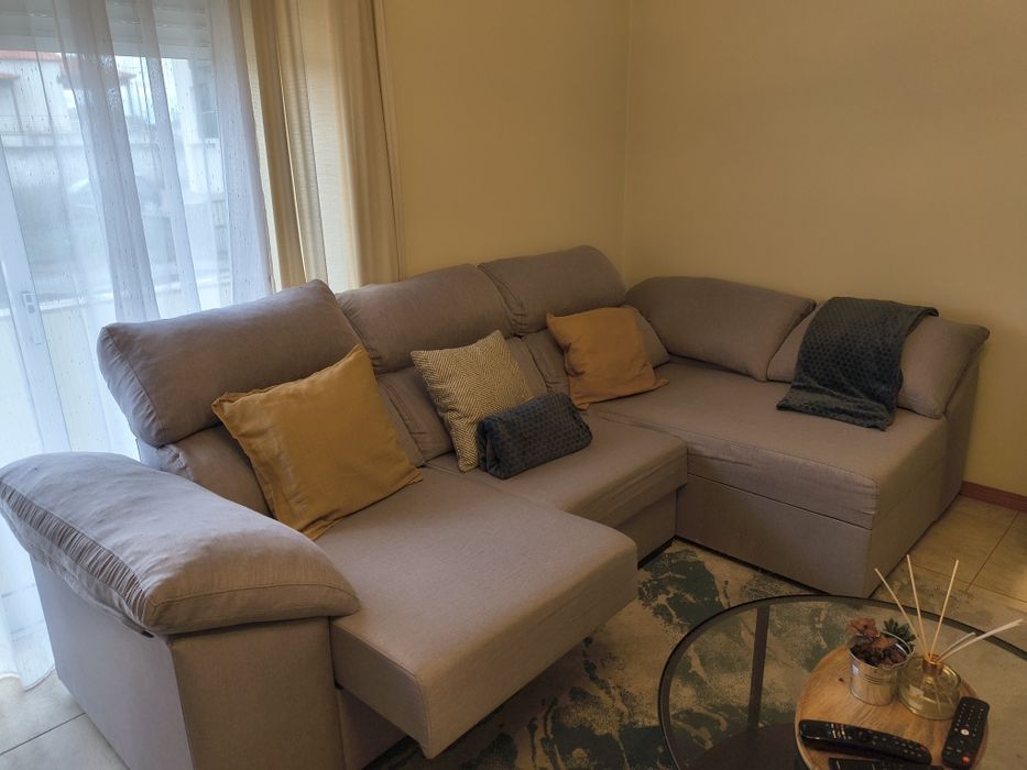 Sofá 3 lugares chaise longue