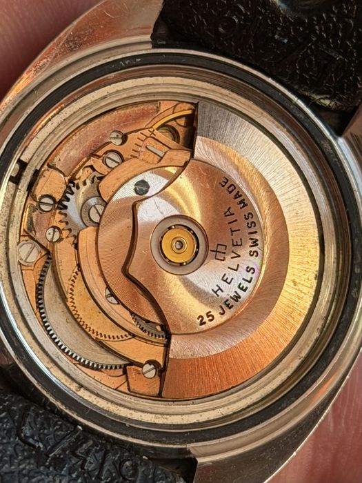 Helvetia Cosmotimer Automatic, duży rozmiar  38/41mm, piękny stan, pudelko