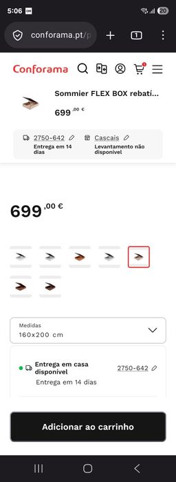 Cama + Cabeceira + Colchão