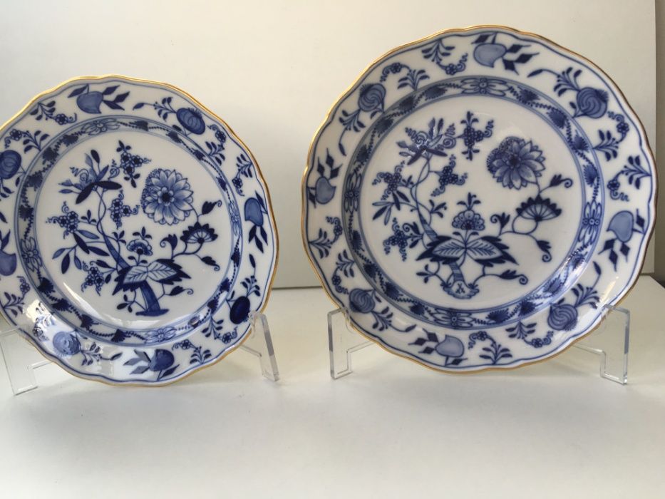 Dois pratos Meissen, sec. XIX
