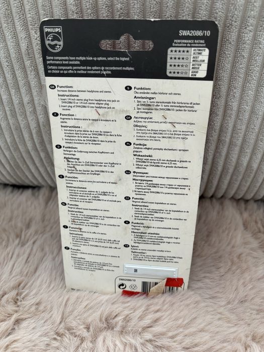 zwijany przedłużacz słuchawkowy Philips SWA2086/10.