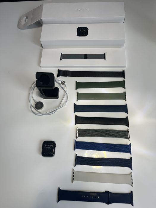 Apple Watch 5 44mm cellural stal szafir + bransoleta