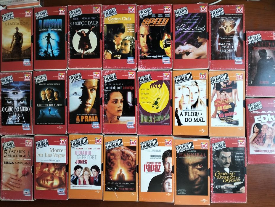 Antigas cassetes VHS