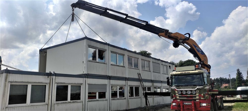 Transport HDS 25 ton, wysięg 25 metrów , Skrzynia 7,50 m plus 1,80m