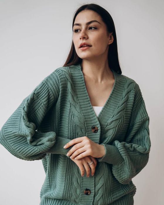 Костюм фісташковий теплий