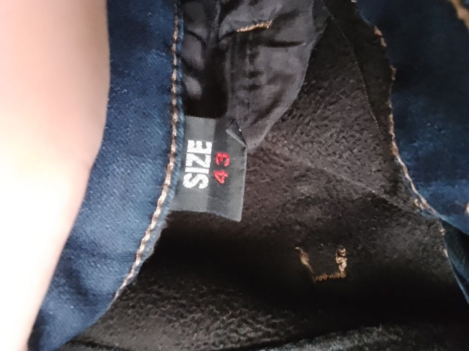 Męskie spodnie ocieplane