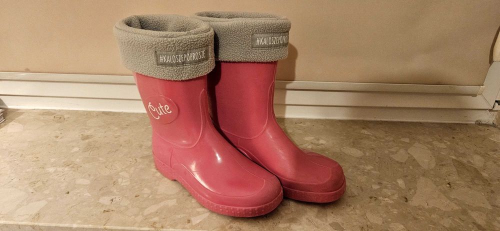 Kalosze poprosze 29/30+ocieplacz xl