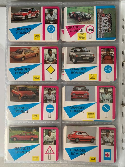 Calendários Antigos de Futebol / Carros - Coleção Grandes Bombas