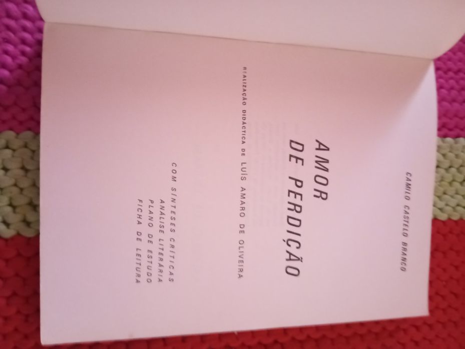 Amor de Perdição Realização Didáctica de Luís Amaro de Oliveira