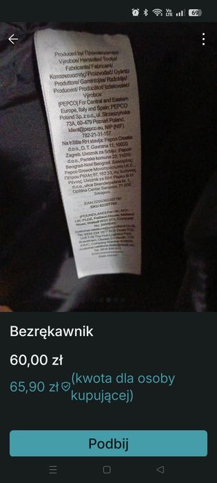 Bezrękawnik damski