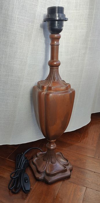 Candeeiro de mesa castanho 45cm