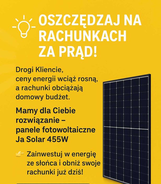 Panele Fotowoltaiczne JA SOLAR 455W JAM72S20-455/MR