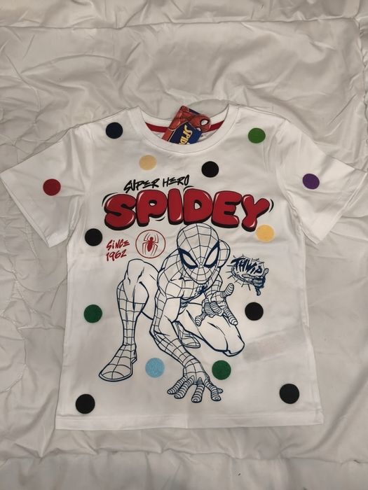 Nowa koszulka Spiderman 110 dzień kropki