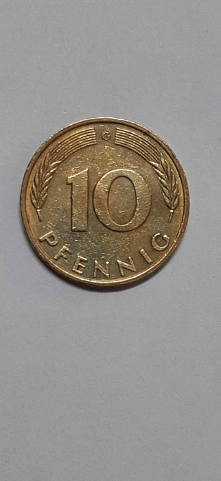 Moedas alemãs anteriores ao Euro - lote de 3 moedas de 10 Pfennig