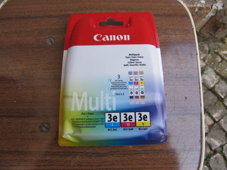 Pack of New Canon 3E Color Ink Cartridges, Sealed in Original Box64729883222019120