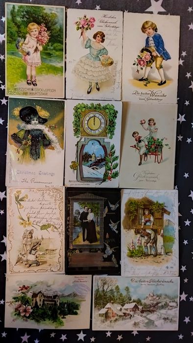 Открытки антикварные.