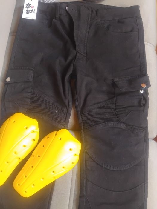 Spodnie meskie na motor, nowe, rozmiar M