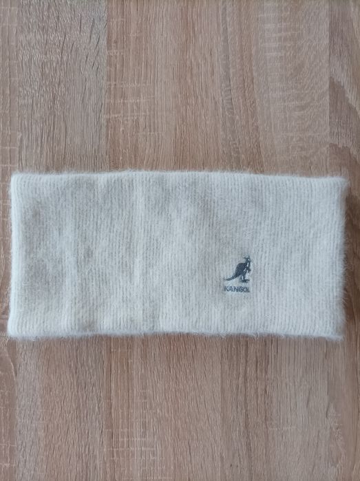 Kangol szeroka opaska, angora