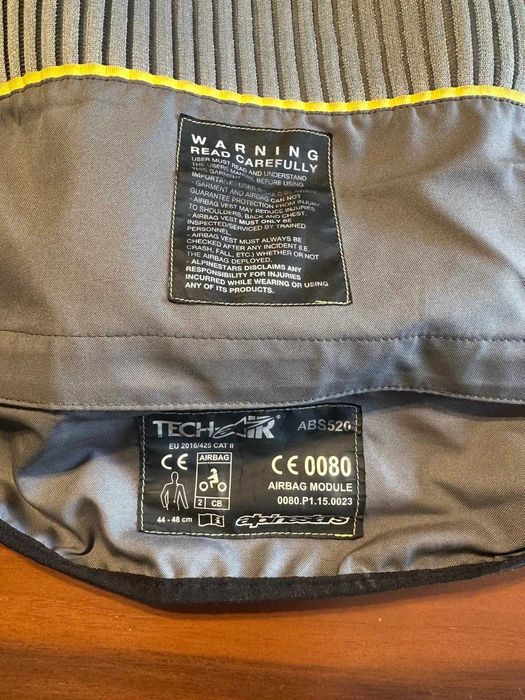 Colete AIR Bag Alpinestars Tech-5 Em ótimo estado (M)