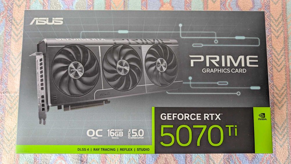 Placa Gráfica GeForce RTX 5070 Ti OC 16GB GDDR7 (ASUS PRIME) - NOVO