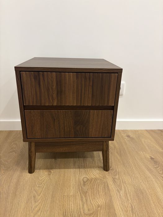 Mesas de Cabeceira com efeito ripado (2 unidades)