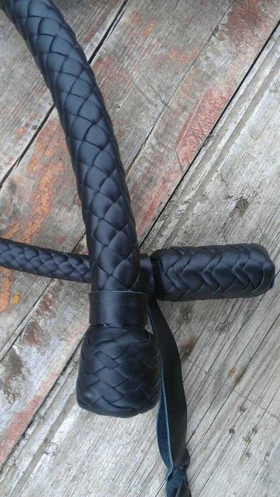 Nahajka bat skóra naturalna 76 cm