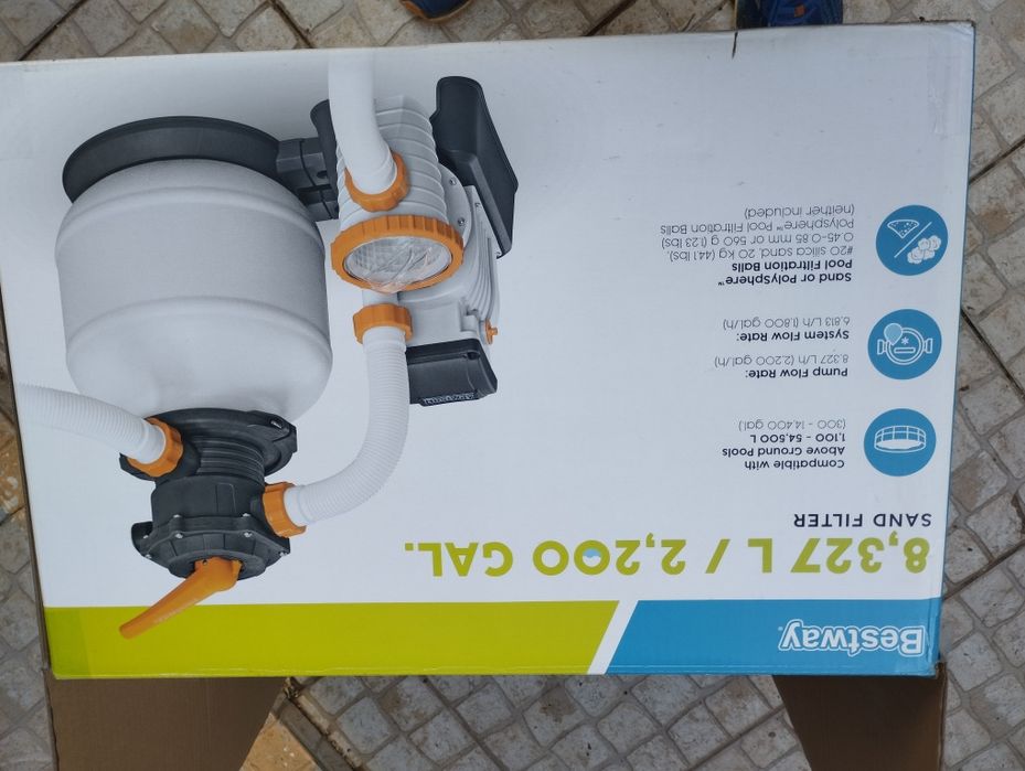 Motor/filtro areia para piscina, com garantia