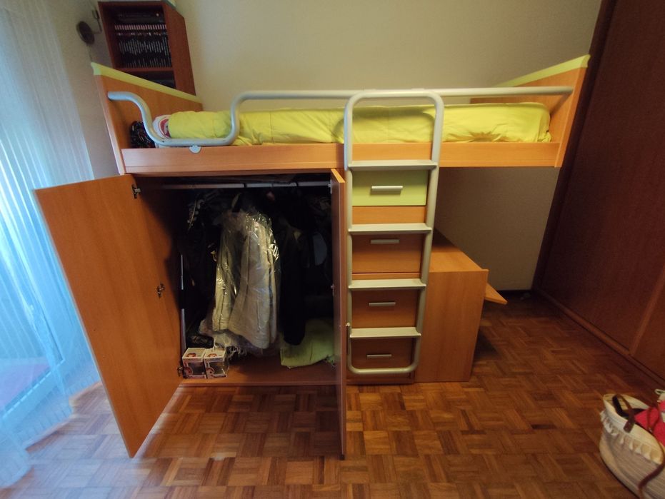 Cama de beliche + colchão