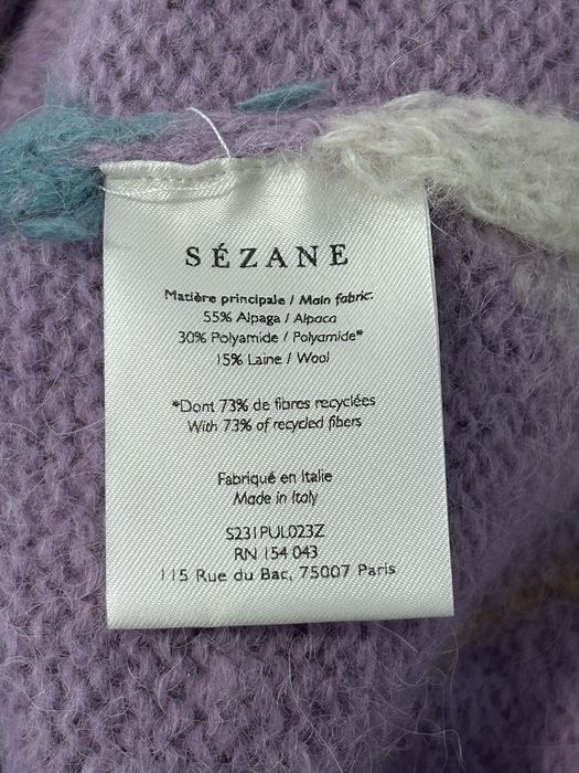Sezane sweterek welna alpaca