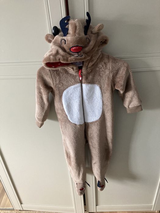 Piżama pajacyk renifer dla chłopca/dziewczynki