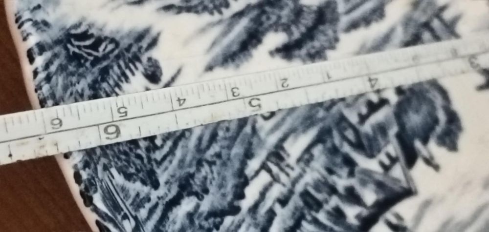 Chávena com pires inglesa tons azul