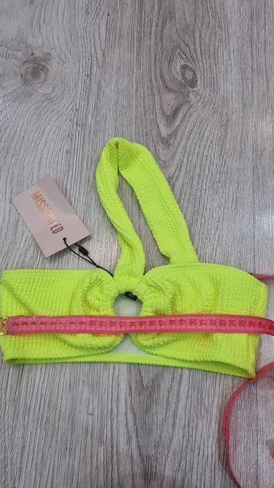 Góra od stroju kąpielowego stanik neonowy nowy missguided XXS