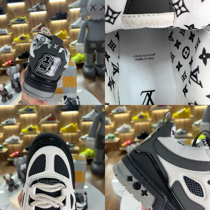 Кросівки снікерси Louis Vuitton LV Skate Trainers Grey / White