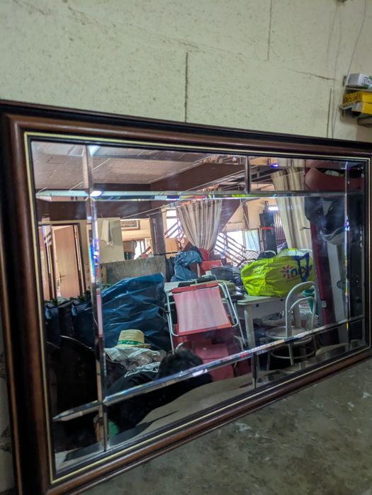 Espelho decorativo Retangular com moldura Clássica