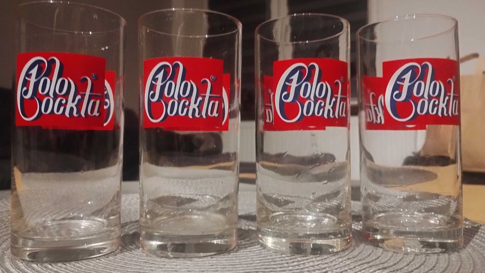 Szklanki PRL Polo Cocta