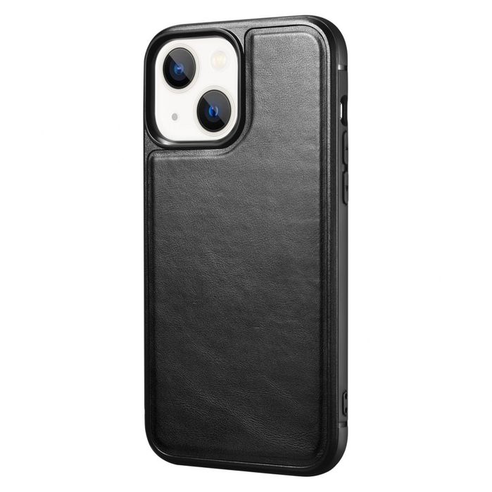 Etui Pokryte Naturalną Skórą Do Iphone 13 Mini Z Magsafe Czarny
