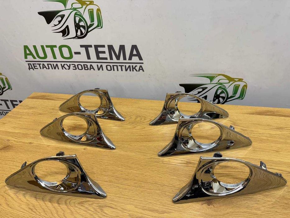 хром накладка туманки Camry 50 EUR накладка ПТФ Camry камри 50
